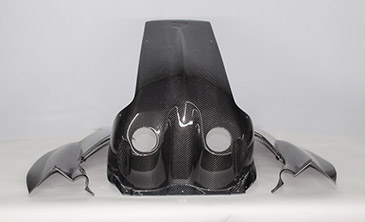 Carbon fiber engine cover